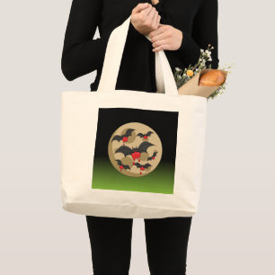 Ketchup Eater Vampire Bats Large Tote Bag