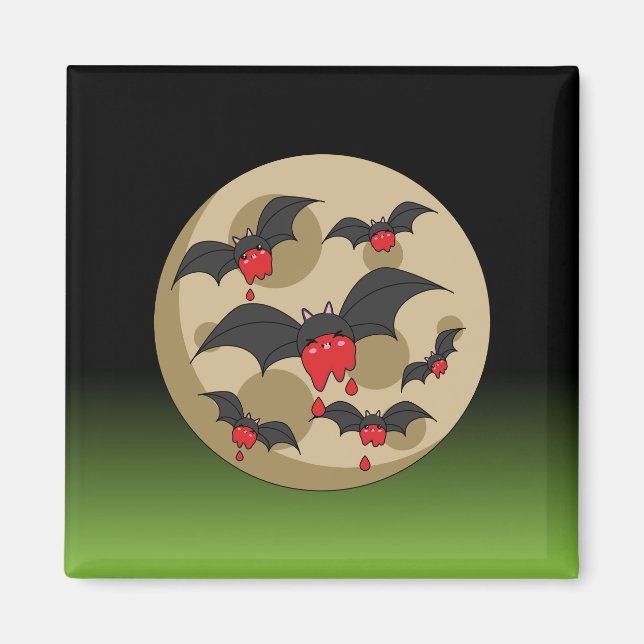 Ketchup Eater Vampire Bats Magnet (Front)