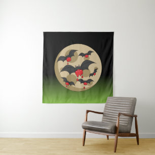Ketchup Eater Vampire Bats Tapestry