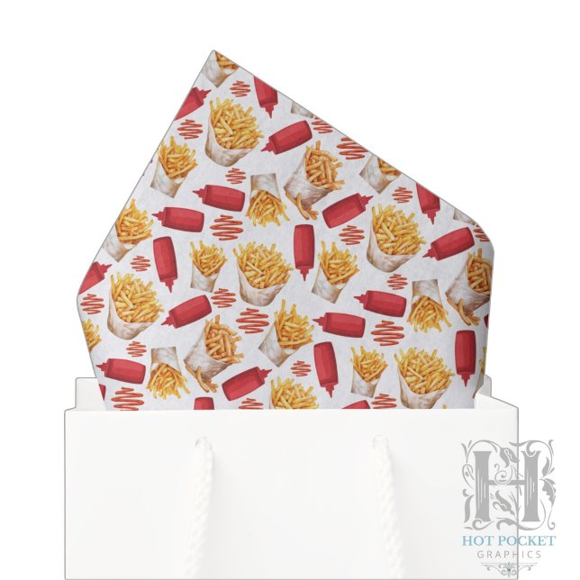 Ketchup & Fries Tissue Paper (Creator Uploaded)