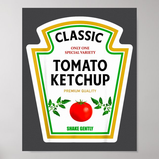 Ketchup Halloween 2024 Costume Matching Mustard Co Poster (Front)