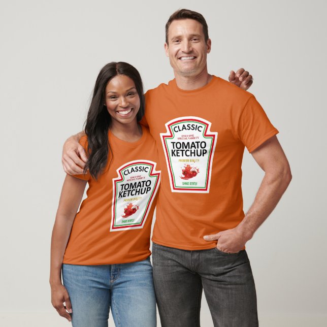 Ketchup Halloween Costume Matching Mustard  T-Shirt (Unisex)