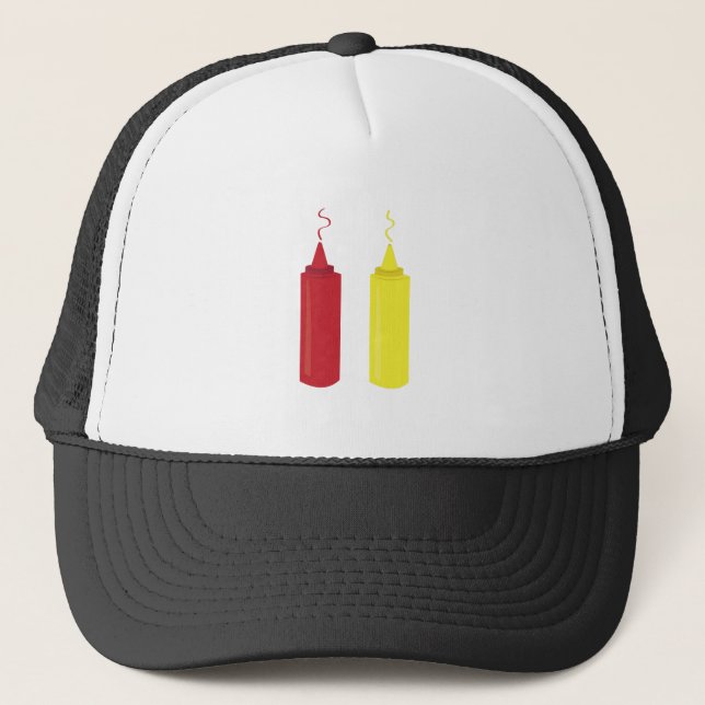 Ketchup Mustard Trucker Hat (Front)