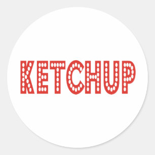 Ketchup Products & Designs! Classic Round Sticker
