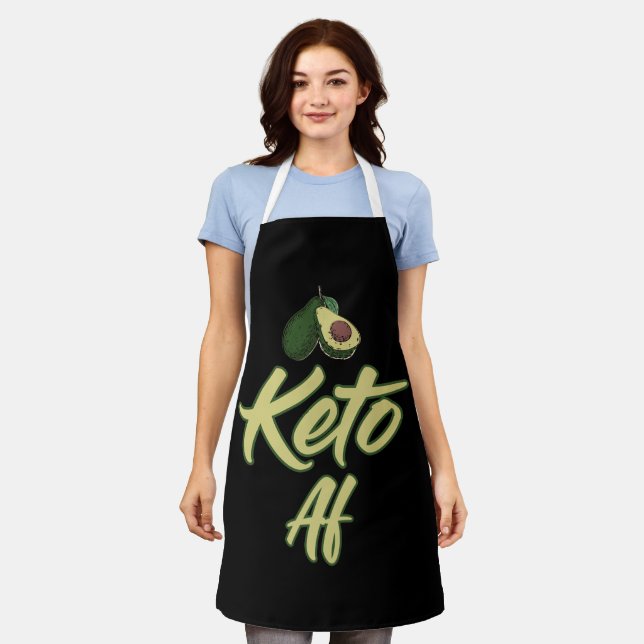 Keto AF Avocado Apron (Worn)