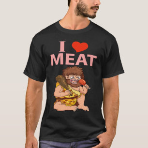 Keto Diet Design I Love Meat T-Shirt