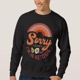 Keto Diet Vintage Ketogenic Ketosis Low Carb Dieti Sweatshirt