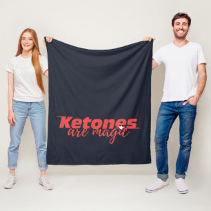 Keto Fitness Ketones Are Magic Fleece Blanket