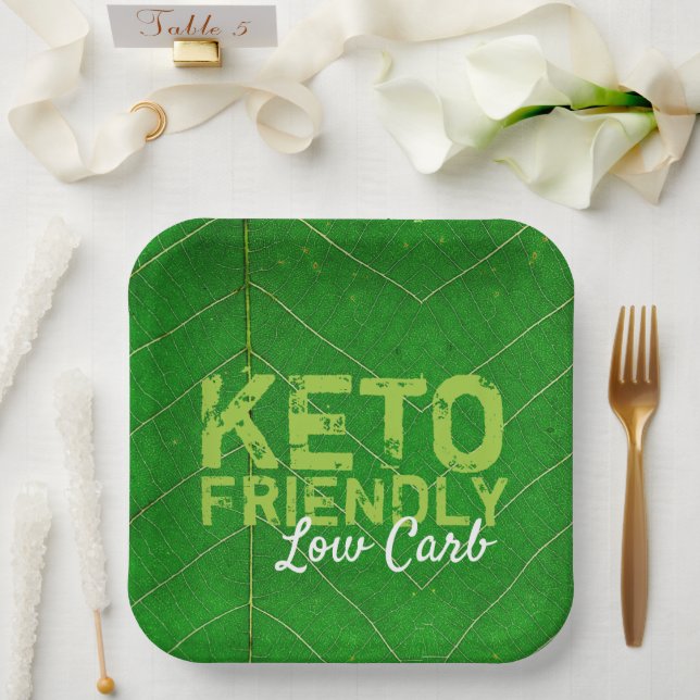 Keto Friendly Low Carb Paper Plate (Wedding)