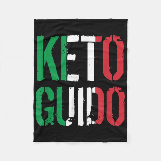 Keto Guido  Fleece Blanket (Front)
