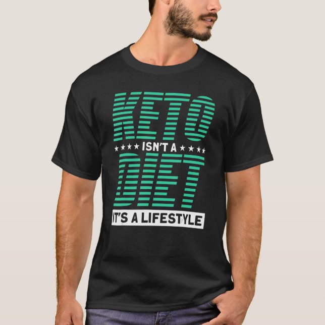 Keto Ketogenic Low Carb Dieter T-Shirt (Front)
