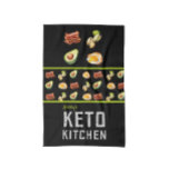 Keto Kitchen Tea Towel<br><div class="desc">Embrace the art of keto cooking with this towel as your trusted companion. Whether you're sizzling bacon,  grilling vegetables,  or baking decadent low-carb treats,  this towel keeps things clean throughout your culinary journey.</div>