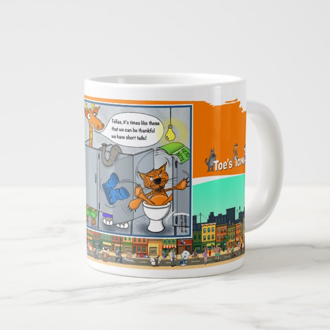 Keto Kitty | Absurd Situational Humor Large Coffee Mug (Front Right)
