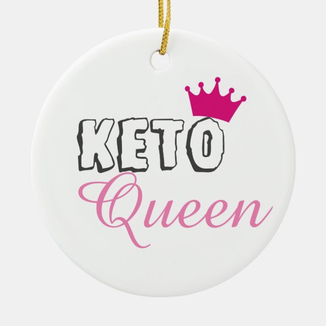 Keto Queen Ceramic Tree Decoration (Front)