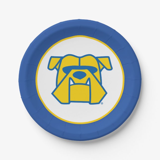 Kettering University Bulldogs Paper Plate (Front)