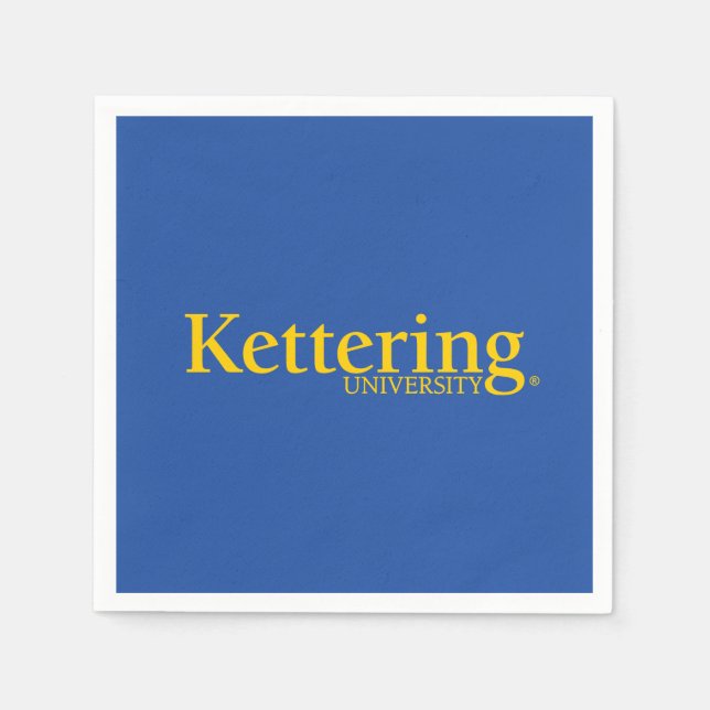 Kettering University Logo Napkin (Front)
