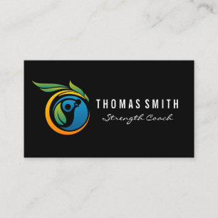Kettle Bell Fitness Logo   Personal Trainer Business Card