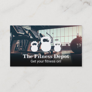 Kettle Bell Logo   Fitness Gym Business Card
