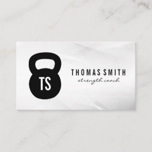Kettle Bell Logo   Monogram Business Card