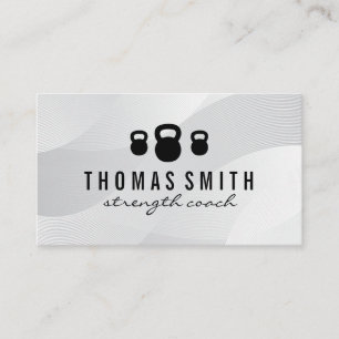 Kettle Bell   Personal Trainer   Fitness Business Card