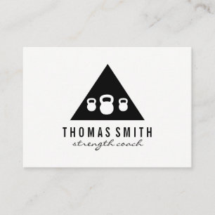 Kettle Bell Personal Trainer   Triangle Business Card