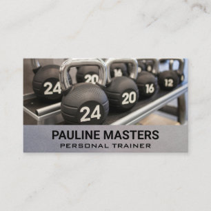 Kettle Bell Rack Personal Trainer Appointment Card
