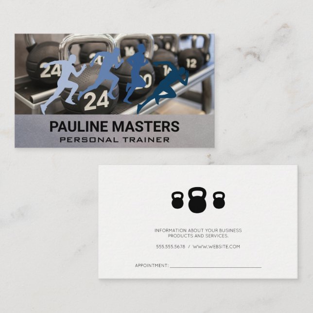 Kettle Bell Rack | Personal Trainer | Runners Appointment Card (Front/Back)