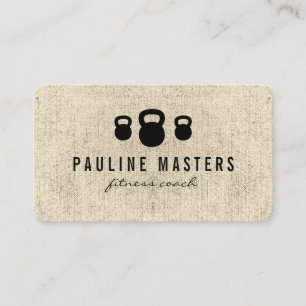 Kettle Bells Fitness Coach Appointment Card