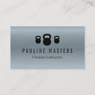 Kettle Bells Icons   Fitness Coach  Appointment Card