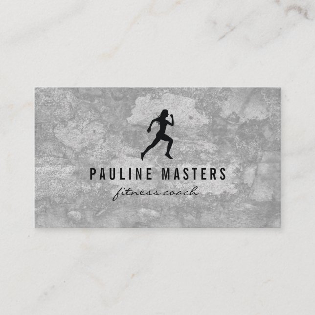 Kettle Bells Sprinter Grunge Appointment Card (Front)