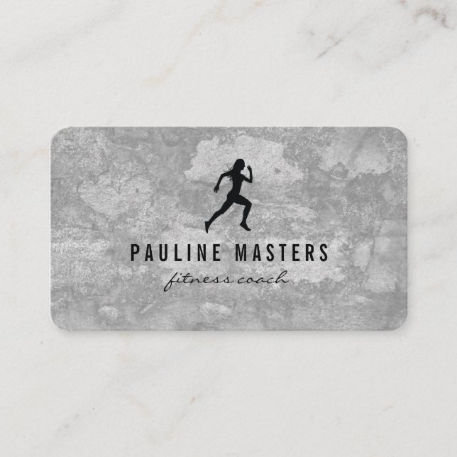 Kettle Bells Sprinter Grunge Appointment Card (Front)