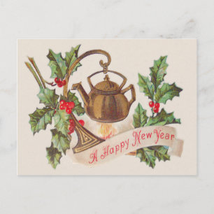 Kettle Fire Holly Postcard