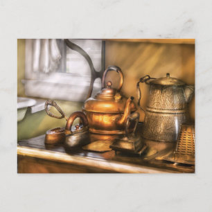 Kettle - Tea pots and Irons Postcard