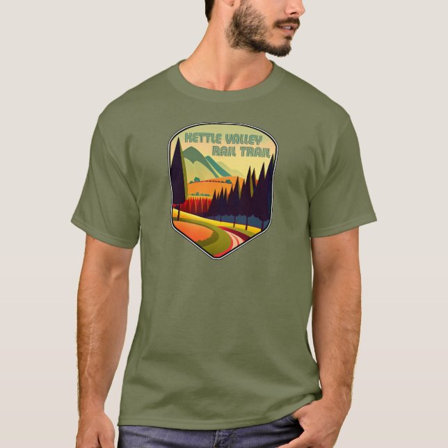Kettle Valley Rail Trail British Columbia Colours T-Shirt (Front)