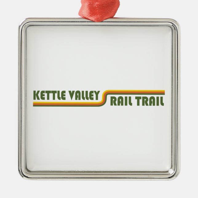 Kettle Valley Rail Trail British Columbia Metal Tree Decoration (Front)