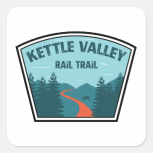 Kettle Valley Rail Trail British Columbia Square Sticker
