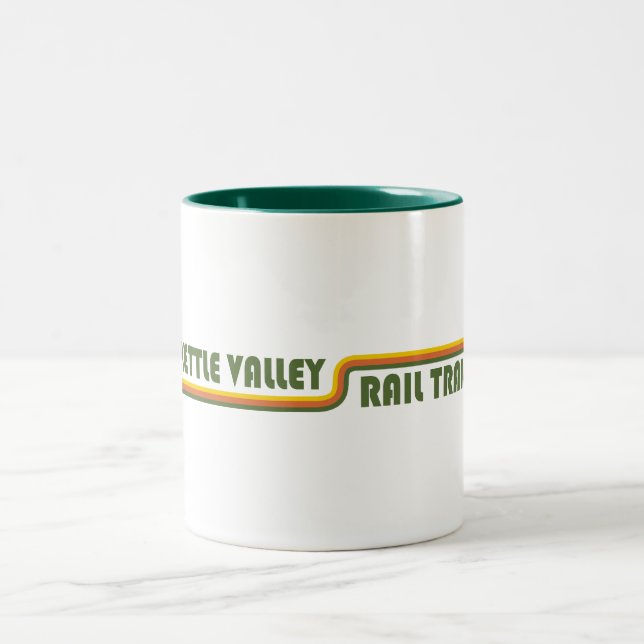 Kettle Valley Rail Trail British Columbia Two-Tone Coffee Mug (Center)