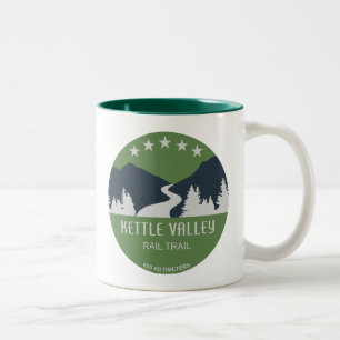 Kettle Valley Rail Trail British Columbia Two-Tone Coffee Mug
