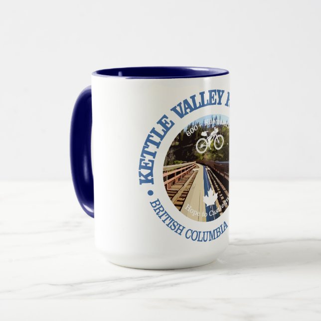 Kettle Valley Rail Trail (cycling c) Mug (Front Left)