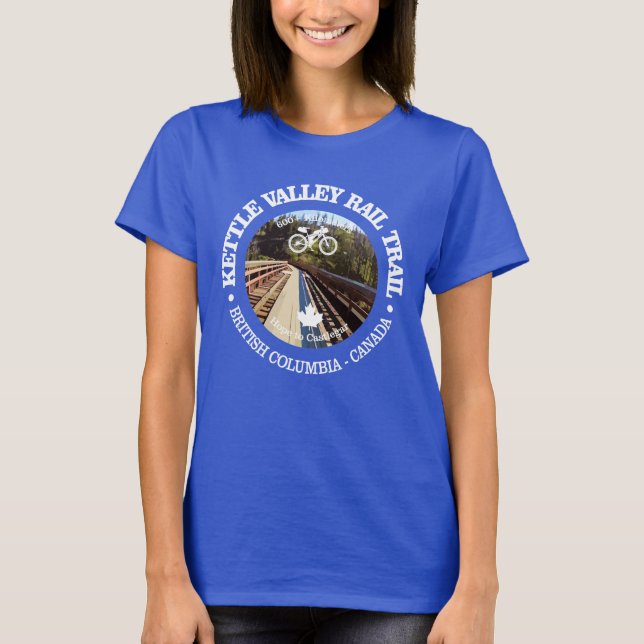 Kettle Valley Rail Trail (cycling c) T-Shirt (Front)