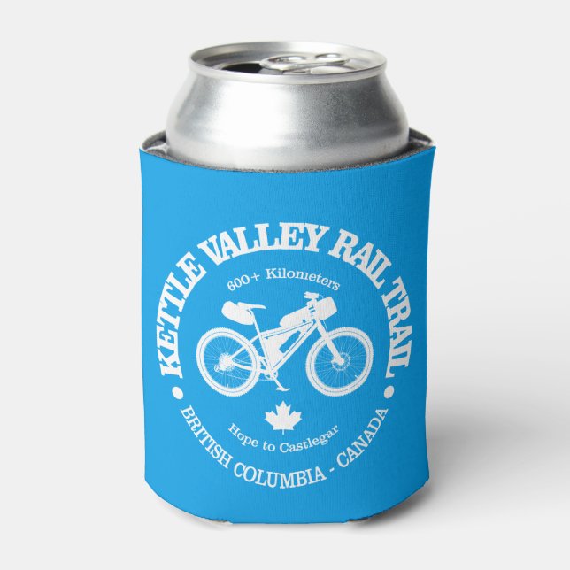 Kettle Valley Rail Trail (cycling) Can Cooler (Can Front)