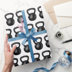 Kettlebell Fitness Birthday Party Wrapping Paper