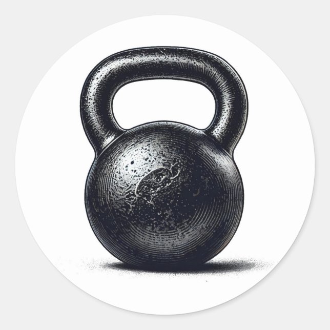 Kettlebell Fitness Personal Training  Classic Round Sticker (Front)