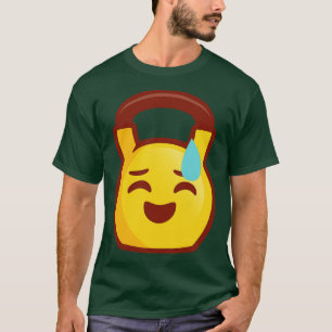 Kettlebell Hard Work Emoji T-Shirt