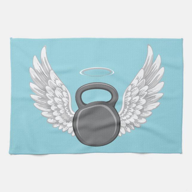 Kettlebell Heaven Tea Towel (Horizontal)