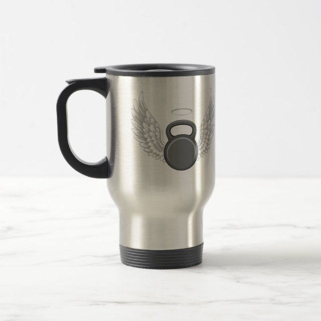Kettlebell Heaven Travel Mug (Left)