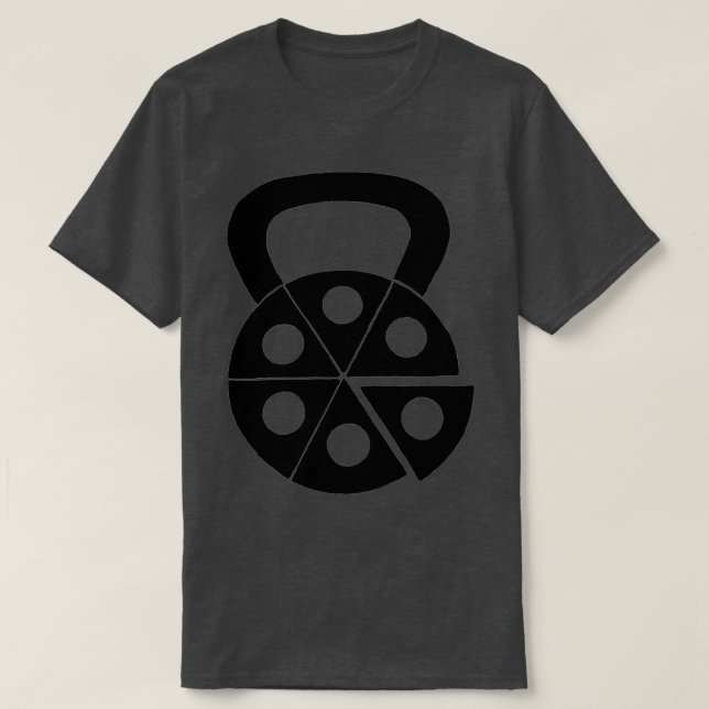 Kettlebell Pizza  T-Shirt (Design Front)