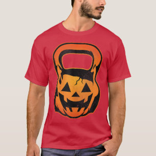 Kettlebell Pumpkin Halloween Workout T-Shirt