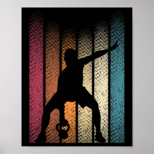 Kettlebell Retro Workout Powerlifting Bodybuilder  Poster