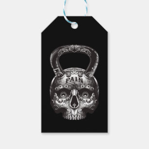 Kettlebell Skull - Gym Workout Motivational Gift Tags